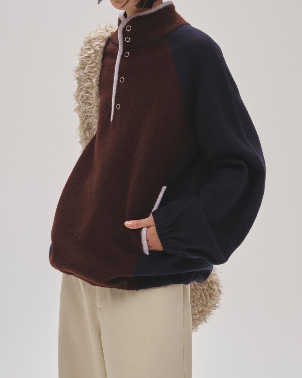 Wool 100% Piping Pullover Wool 100% Piping Pullover,ウール100%パイピングプルオーバー,12520533,ニット,ウールニット,パイピングニット,配色ニット,todayful,トゥデイフル,lifes,吉田怜香,25aw,25winter