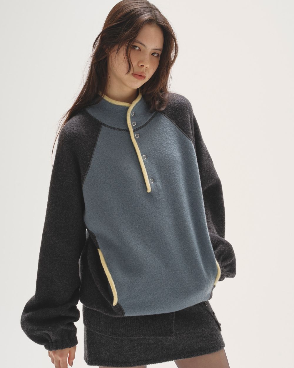 Wool 100% Piping Pullover Wool 100% Piping Pullover,ウール100%パイピングプルオーバー,12520533,ニット,ウールニット,パイピングニット,配色ニット,todayful,トゥデイフル,lifes,吉田怜香,25aw,25winter