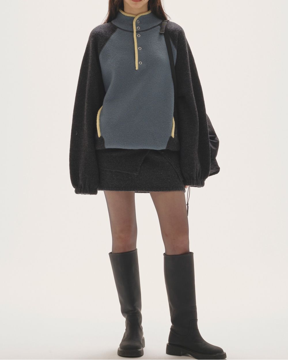 Wool 100% Piping Pullover Wool 100% Piping Pullover,ウール100%パイピングプルオーバー,12520533,ニット,ウールニット,パイピングニット,配色ニット,todayful,トゥデイフル,lifes,吉田怜香,25aw,25winter