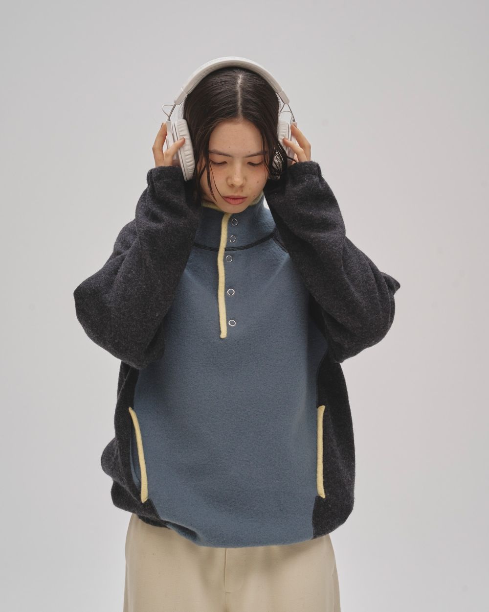 Wool 100% Piping Pullover Wool 100% Piping Pullover,ウール100%パイピングプルオーバー,12520533,ニット,ウールニット,パイピングニット,配色ニット,todayful,トゥデイフル,lifes,吉田怜香,25aw,25winter
