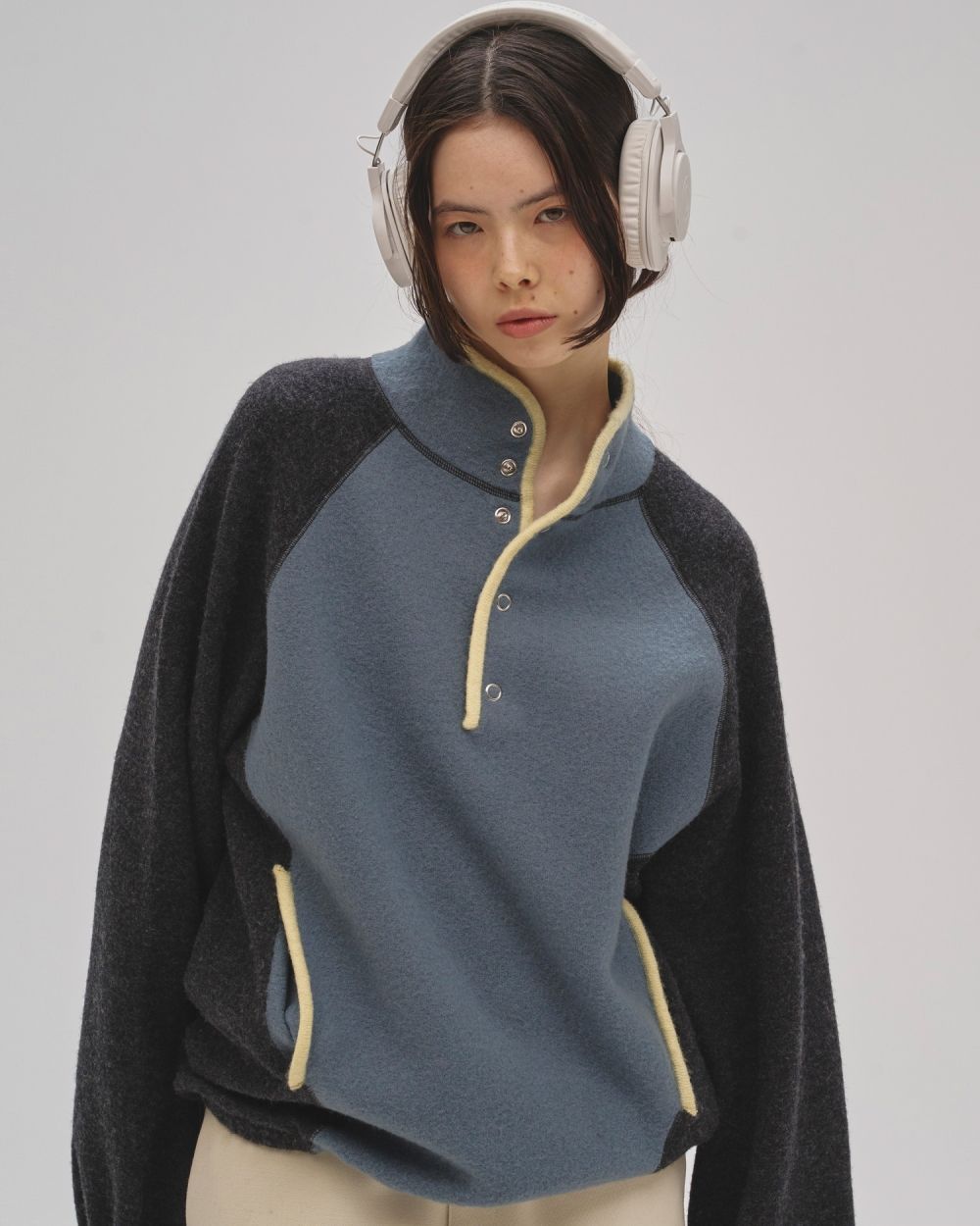 Wool 100% Piping Pullover Wool 100% Piping Pullover,ウール100%パイピングプルオーバー,12520533,ニット,ウールニット,パイピングニット,配色ニット,todayful,トゥデイフル,lifes,吉田怜香,25aw,25winter