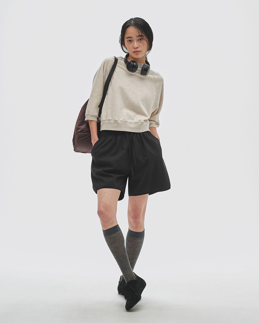 Halfsleeve Sweat Pullover Halfsleeve Sweat Pullover,ハーフスリーブスェットプルオーバー,12520607,スェットプルオーバー,スェット,プルオーバー,半袖スウェット,半袖プルオーバー,トップス,半袖トップ,todayful,トゥデイフル,lifes,ライフズ,25aw,吉田怜香