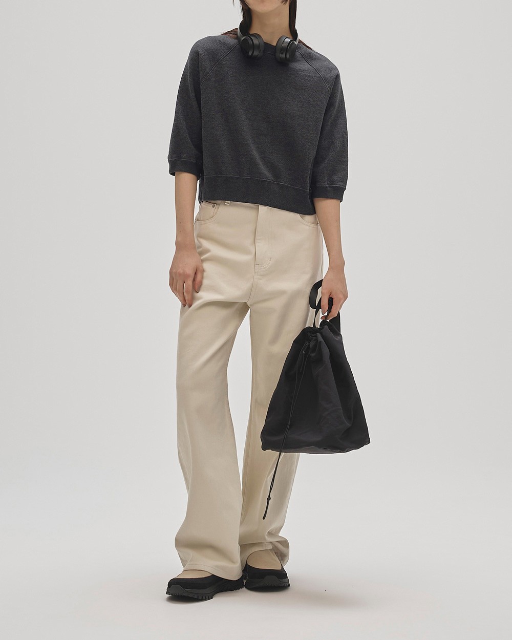 Halfsleeve Sweat Pullover Halfsleeve Sweat Pullover,ハーフスリーブスェットプルオーバー,12520607,スェットプルオーバー,スェット,プルオーバー,半袖スウェット,半袖プルオーバー,トップス,半袖トップ,todayful,トゥデイフル,lifes,ライフズ,25aw,吉田怜香