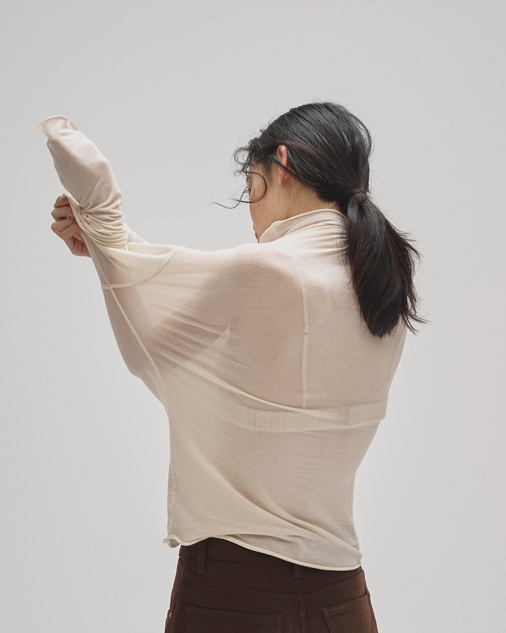 Powdery Turtle Tops Powdery Turtle Tops,パウダリータートルトップス,2520612,タートルトップス,タートルネックトップス,トップス,カットソー,ロングスリーブTシャツ,todayful,トゥデイフル,lifes,ライフズ,25aw,吉田怜香