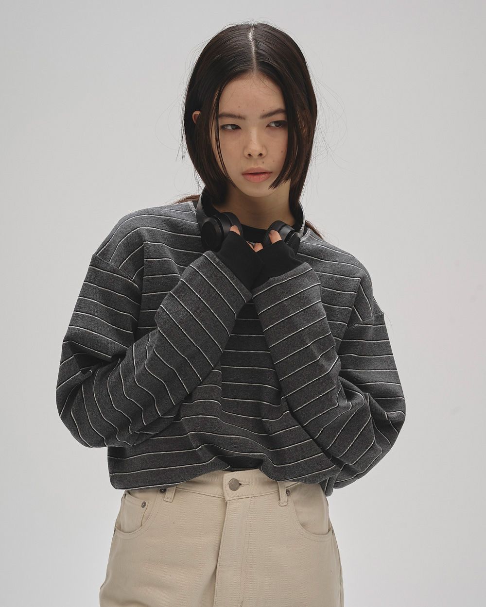 Border Long T-shirts Border Long T-shirts,ボーダーロングティーシャツ,12520613,ボーダートップス,ボーダーロンT,ボーダーロングトップス,トップス,プルオーバー,todayful,トゥデイフル,lifes,ライフズ,25aw,吉田怜香