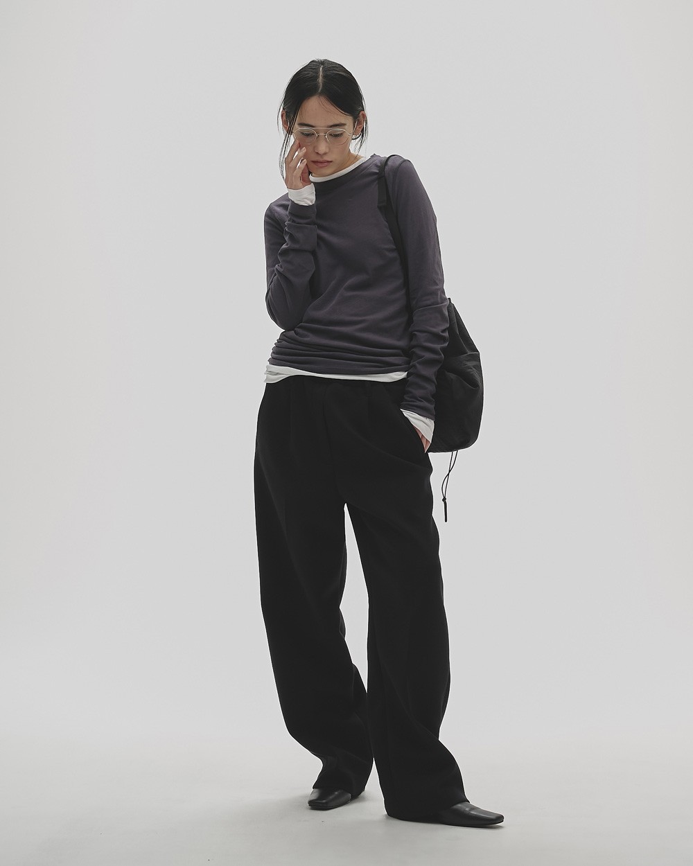 Highgauge Long T-shirts Highgauge Long T-shirts,ハイゲージロングティーシャツ,12520614,ハイゲージTシャツ,ロンT,ロングスリーブTシャツ,カットソー,無地T,Tシャツ,todayful,トゥデイフル,lifes,ライフズ,25aw,吉田怜香