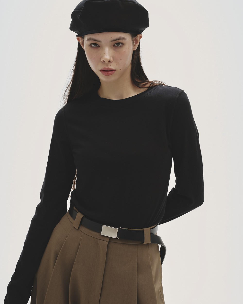 Highgauge Long T-shirts Highgauge Long T-shirts,ハイゲージロングティーシャツ,12520614,ハイゲージTシャツ,ロンT,ロングスリーブTシャツ,カットソー,無地T,Tシャツ,todayful,トゥデイフル,lifes,ライフズ,25aw,吉田怜香