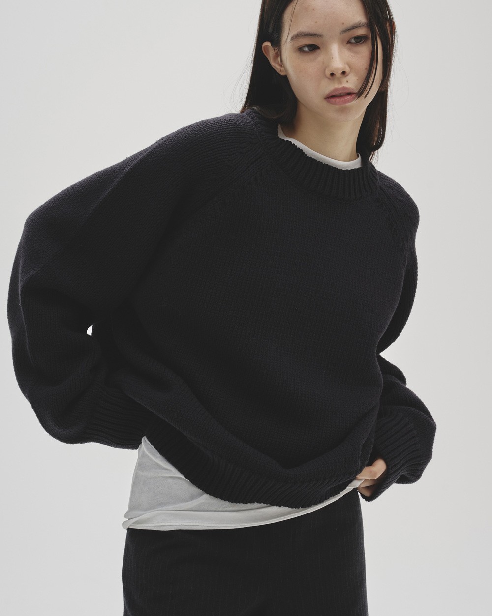 Highgauge Long T-shirts Highgauge Long T-shirts,ハイゲージロングティーシャツ,12520614,ハイゲージTシャツ,ロンT,ロングスリーブTシャツ,カットソー,無地T,Tシャツ,todayful,トゥデイフル,lifes,ライフズ,25aw,吉田怜香