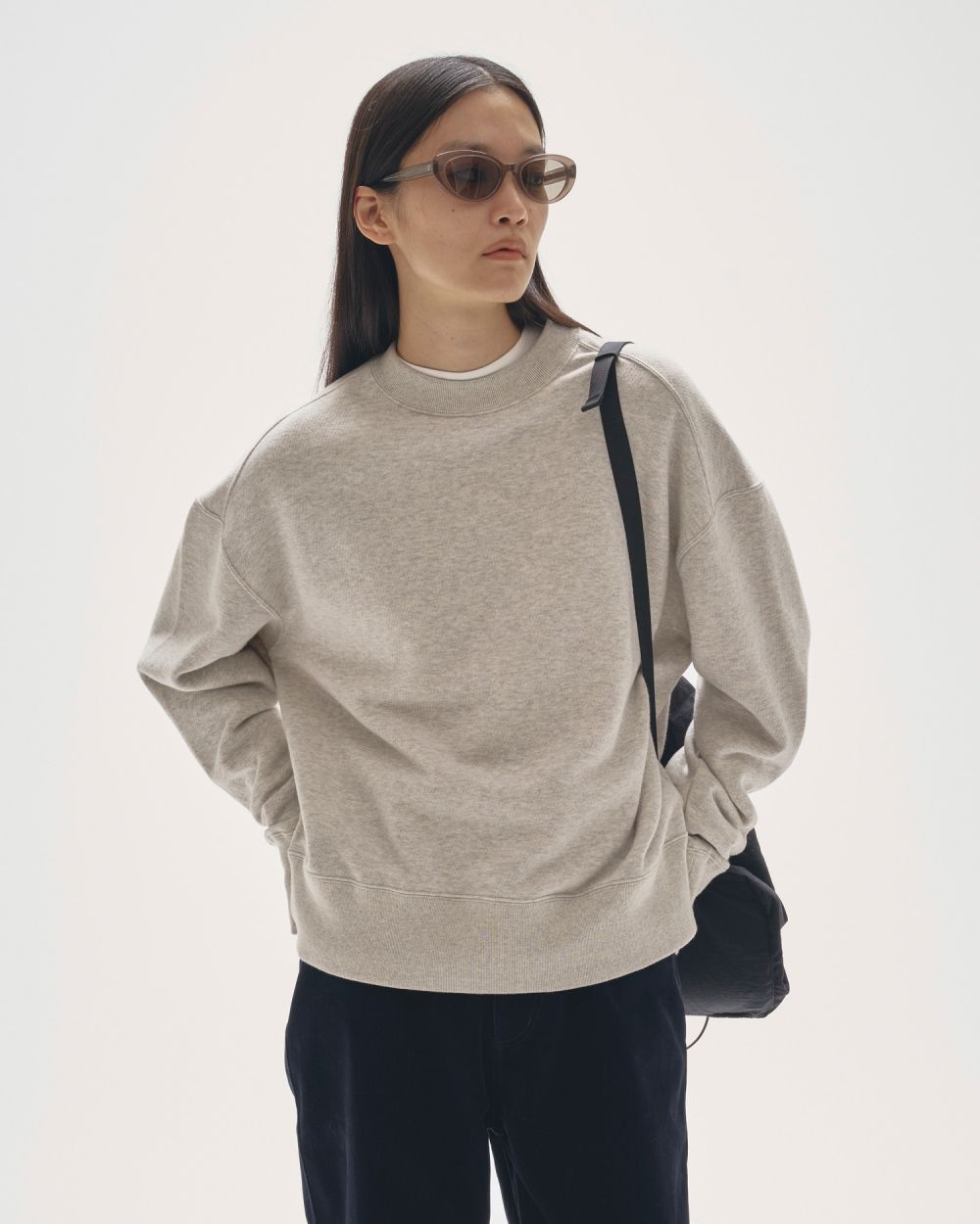 Cotton Brushed Sweat Cotton Brushed Sweat,コットンブラッシュドスウェット,12520621,カットソー,スウェット,ブラッシュド,コットン,スウェットトップ,プルオーバー,todayful,トゥデイフル,lifes,吉田怜香,25aw,25winter