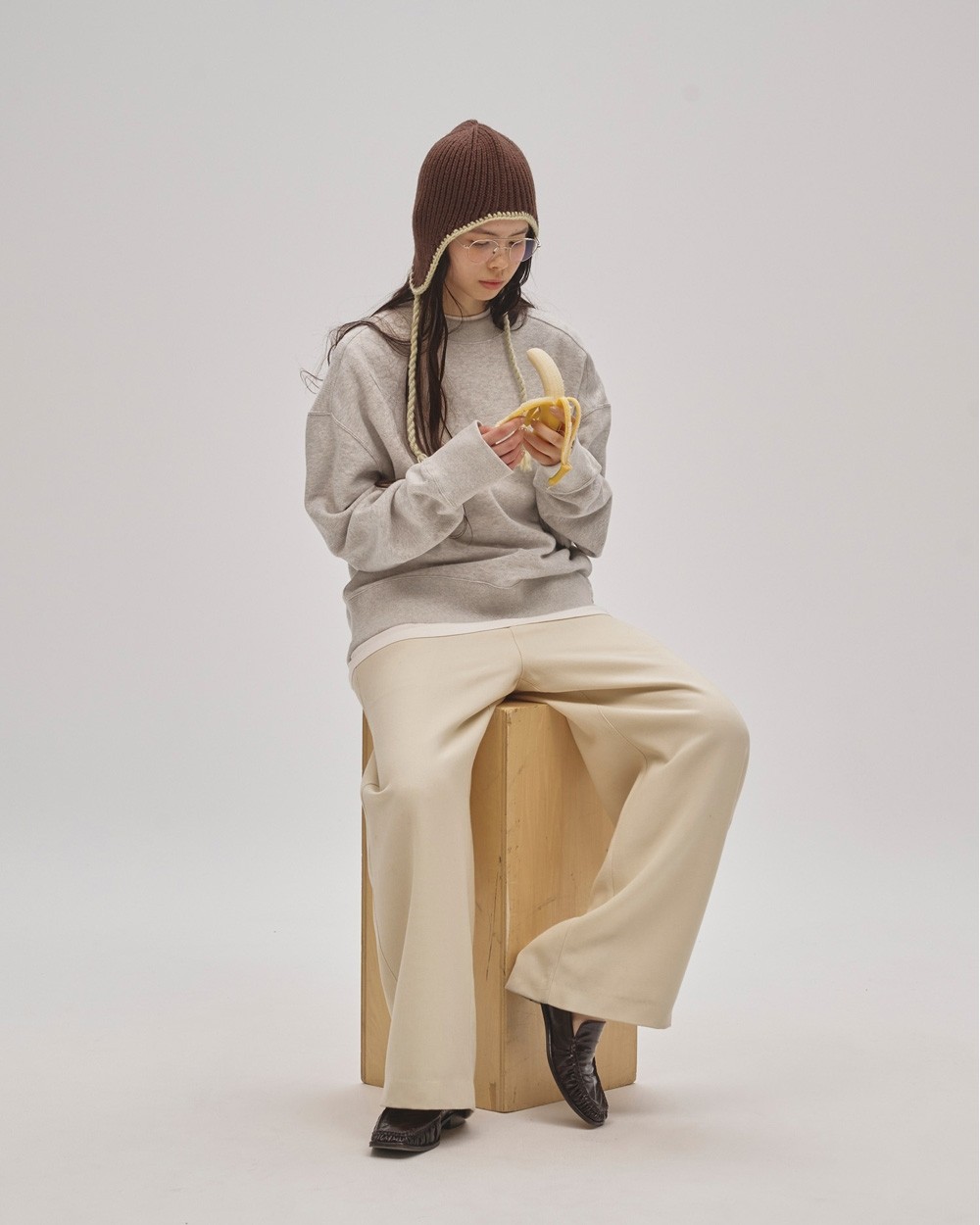 Cotton Brushed Sweat Cotton Brushed Sweat,コットンブラッシュドスウェット,12520621,カットソー,スウェット,ブラッシュド,コットン,スウェットトップ,プルオーバー,todayful,トゥデイフル,lifes,吉田怜香,25aw,25winter