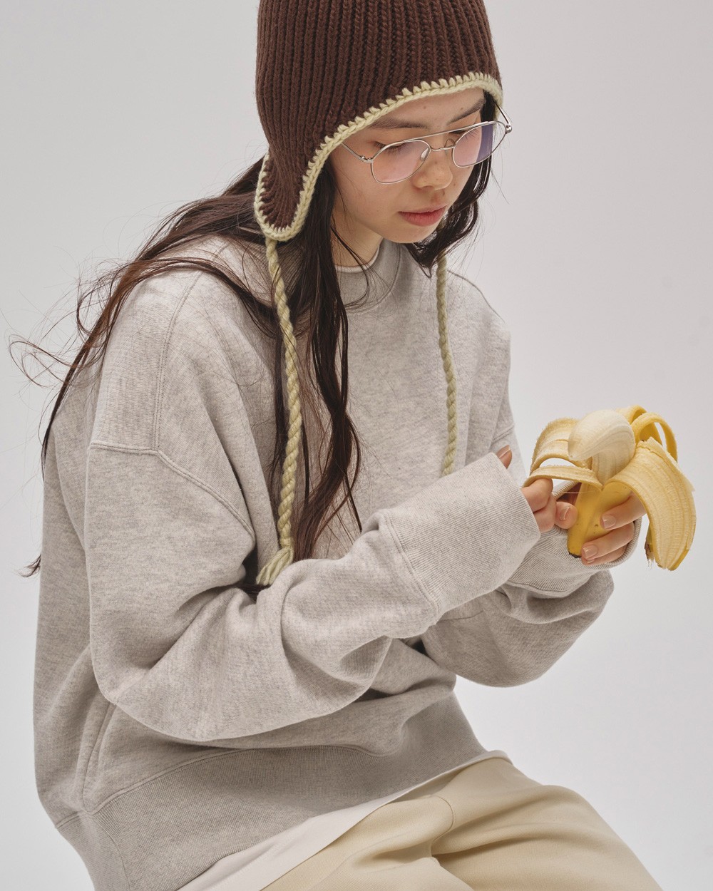 Cotton Brushed Sweat Cotton Brushed Sweat,コットンブラッシュドスウェット,12520621,カットソー,スウェット,ブラッシュド,コットン,スウェットトップ,プルオーバー,todayful,トゥデイフル,lifes,吉田怜香,25aw,25winter