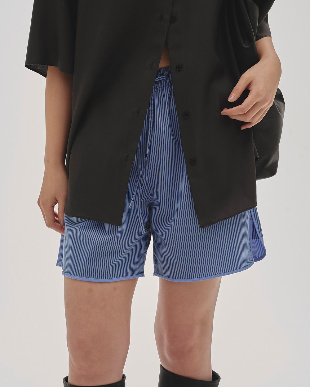 Stripe Half Pants Stripe Half Pants,ストライプハーフパンツ,12520701,パンツ,ボトムス,ショートパンツ,ストライプパンツ,ストライプショートパンツ,イージーパンツ,ラフパンツ,ハーフパンツ,todayful,トゥデイフル,lifes,ライフズ,25aw,吉田怜香