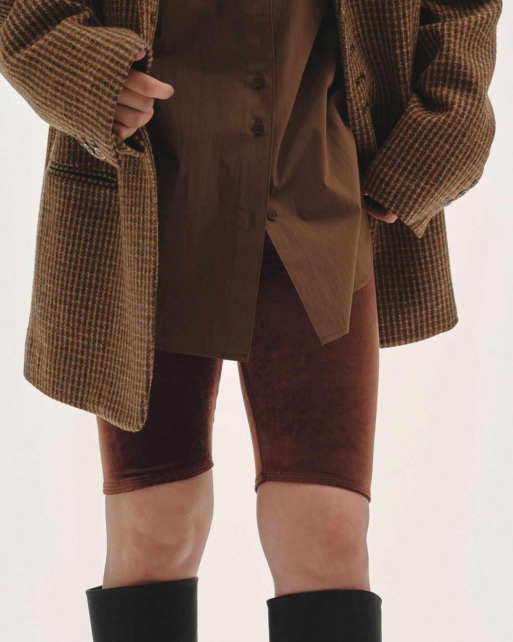 Velour Half Leggings Velour Half Leggings,ベロアハーフレギンス,12520709,パンツ,ボトムス,レギンス,ベロアレギンス,ショーツ,スパッツ,todayful,トゥデイフル,lifes,ライフズ,25aw,吉田怜香