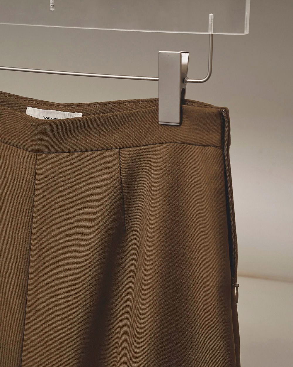 Layered Twill Trousers Layered Twill Trousers,レイヤードツイルトラウザーズ,12520714,パンツ,ボトムス,トラウザーズ,レイヤードパンツ,ラップスカートパンツ,セットパンツ,2wayパンツ,2wayボトムス,2wayトラウザーズ,todayful,トゥデイフル,lifes,ライフズ,25aw,吉田怜香