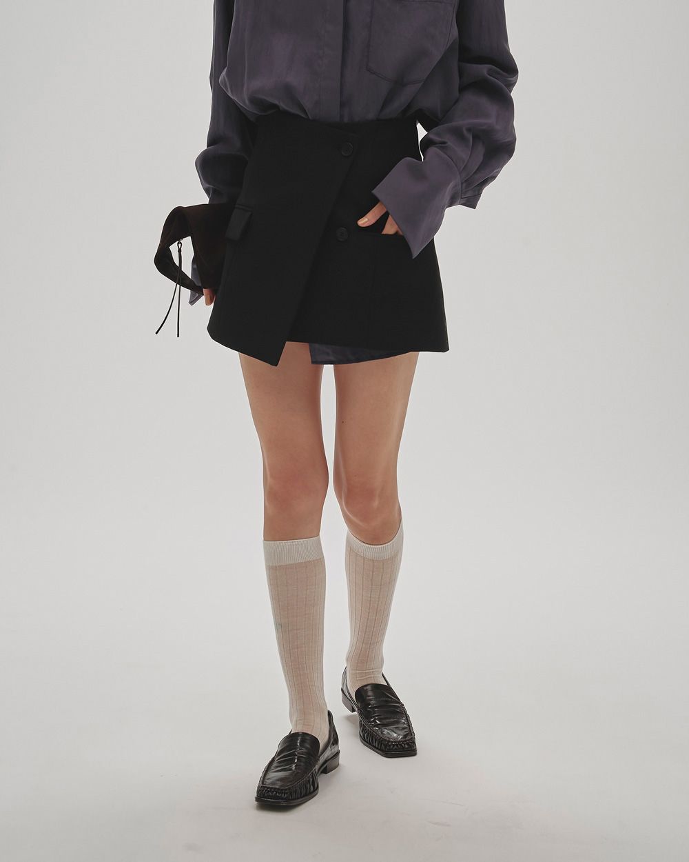 Layered Twill Trousers Layered Twill Trousers,レイヤードツイルトラウザーズ,12520714,パンツ,ボトムス,トラウザーズ,レイヤードパンツ,ラップスカートパンツ,セットパンツ,2wayパンツ,2wayボトムス,2wayトラウザーズ,todayful,トゥデイフル,lifes,ライフズ,25aw,吉田怜香