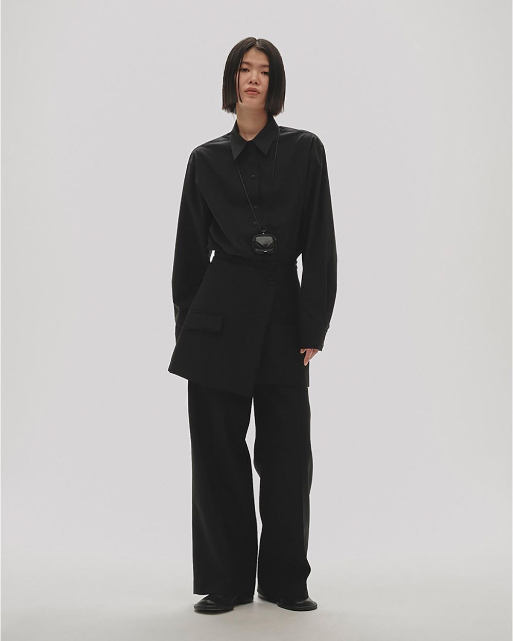 Layered Twill Trousers Layered Twill Trousers,レイヤードツイルトラウザーズ,12520714,パンツ,ボトムス,トラウザーズ,レイヤードパンツ,ラップスカートパンツ,セットパンツ,2wayパンツ,2wayボトムス,2wayトラウザーズ,todayful,トゥデイフル,lifes,ライフズ,25aw,吉田怜香