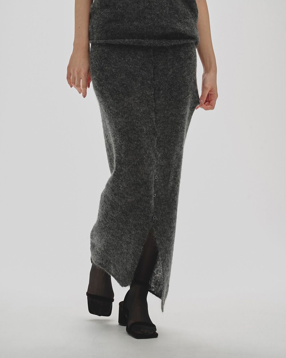 Woolmohair Wrap Skirt Woolmohair Wrap Skirt,ウールモヘアラップスカート,12520801,ウールスカート,ウールラップスカート,モヘアスカート,モヘアラップスカート,スカート,ラップスカート,セットアップ,todayful,トゥデイフル,lifes,ライフズ,25aw,吉田怜香