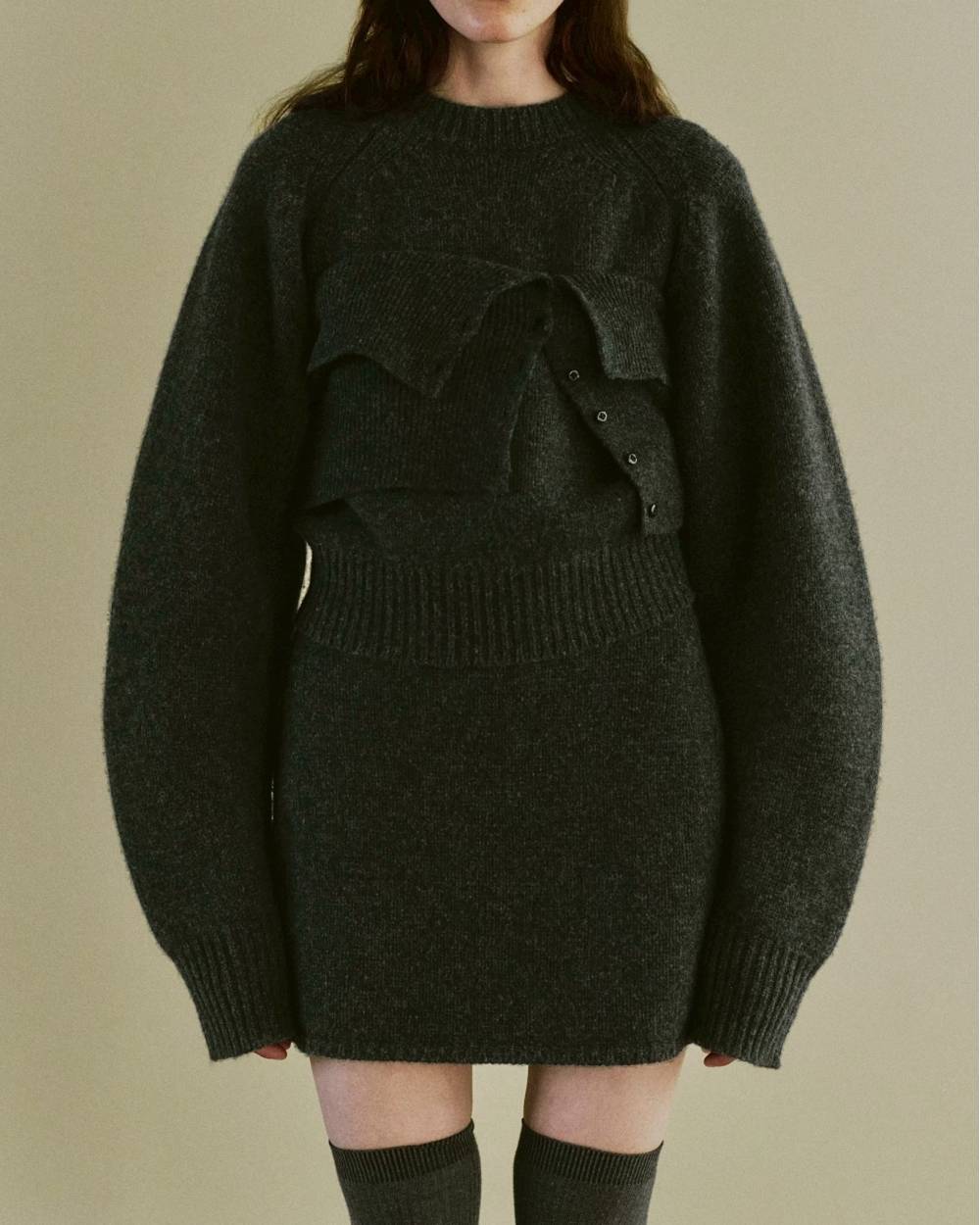 Layered Knit Skirt Layered Knit Skirt,レイヤードニットスカート,12520808,スカート,ニット,ニットスカート,レイヤードスカート,todayful,トゥデイフル,lifes,吉田怜香,25aw,25winter