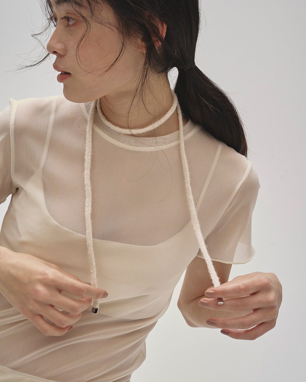 Knit Ribbon Choker Knit Ribbon Choker,ニットリボンチョーカー,12520905,チョーカー,ニットチョーカー,リボンチョーカー,ネックレス,アクセサリー,todayful,トゥデイフル,lifes,ライフズ,25aw,吉田怜香