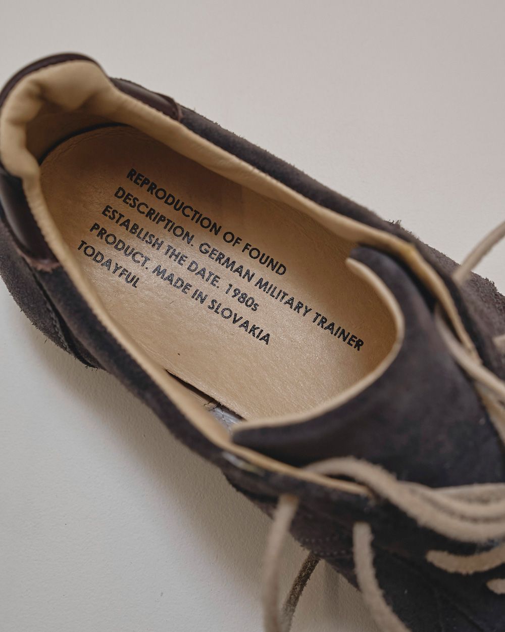 REPRODUCTION OF FOUND x TODAYFUL German Trainer Type2 REPRODUCTION OF FOUND x TODAYFUL German Trainer Type2,リプロダクションファウンド×トゥデイフル ジャーマントレイナータイプ2,12521003,トゥデイフルスニーカー,リプロダクションファウンド,ジャーマントレーナー,コラボ,コラボシューズ,コラボスニーカー,スニーカー,トレーニングシューズ,軍用シューズ,ハンドメイド,レザーシューズ,靴