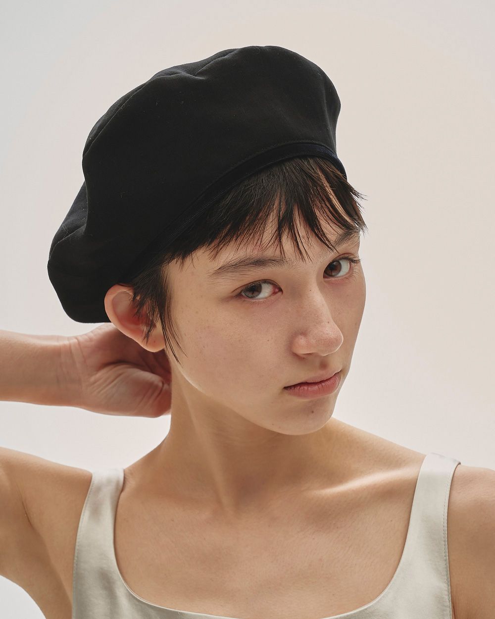 Velourpiping Sheer Beret Velourpiping Sheer Beret,ベロアパイピングシアーベレー,12521018,ベロアベレー帽,パイピングベレー帽,ベレー帽,ハット,帽子,ベロアベレー帽,ベロアハット,アクセサリー,todayful,トゥデイフル,lifes,ライフズ,25aw,吉田怜香