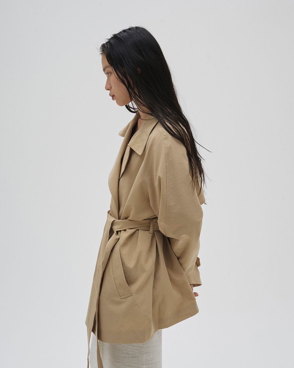 Spring Short Trench Spring Short Trench,スプリングショートトレンチ,12610001,ジャケット,ショートトレンチ,トレンチ,スプリングトレンチ,アウター,todayful,トゥデイフル,lifes,吉田怜香,26ss