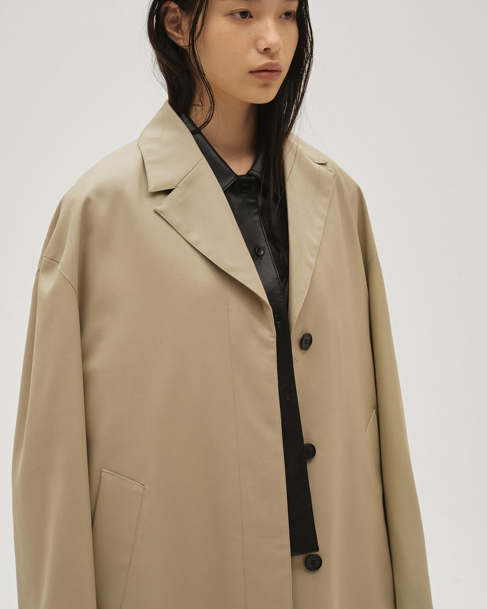 Wool100% Spring Coat Wool100% Spring Coat,ウール100%スプリングコート,12610003,コート,スプリングコート,ウールコート,ウール100%,アウター,todayful,トゥデイフル,lifes,吉田怜香,26ss