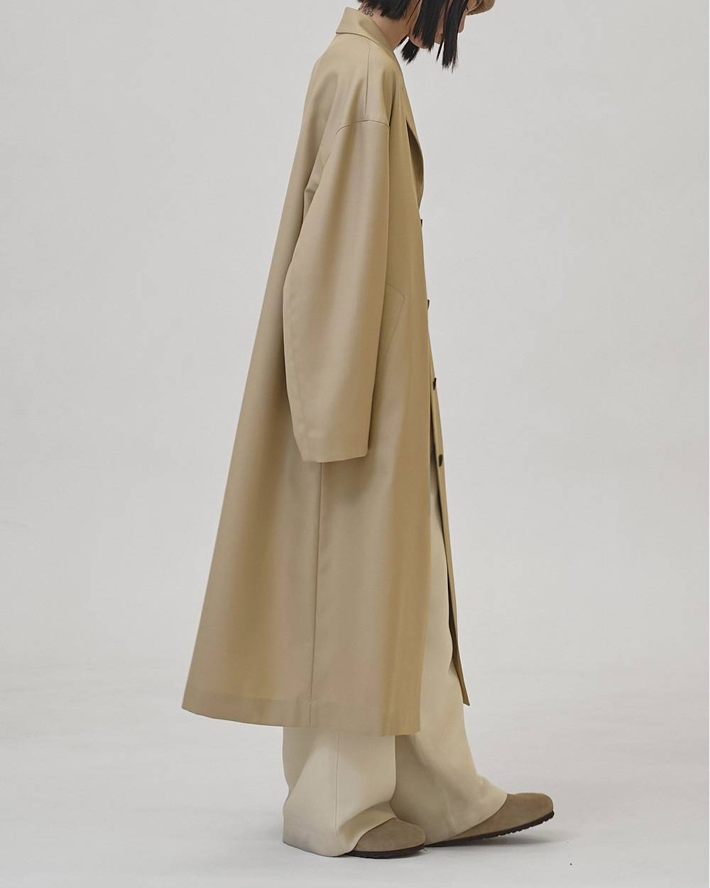 Wool100% Spring Coat Wool100% Spring Coat,ウール100%スプリングコート,12610003,コート,スプリングコート,ウールコート,ウール100%,アウター,todayful,トゥデイフル,lifes,吉田怜香,26ss