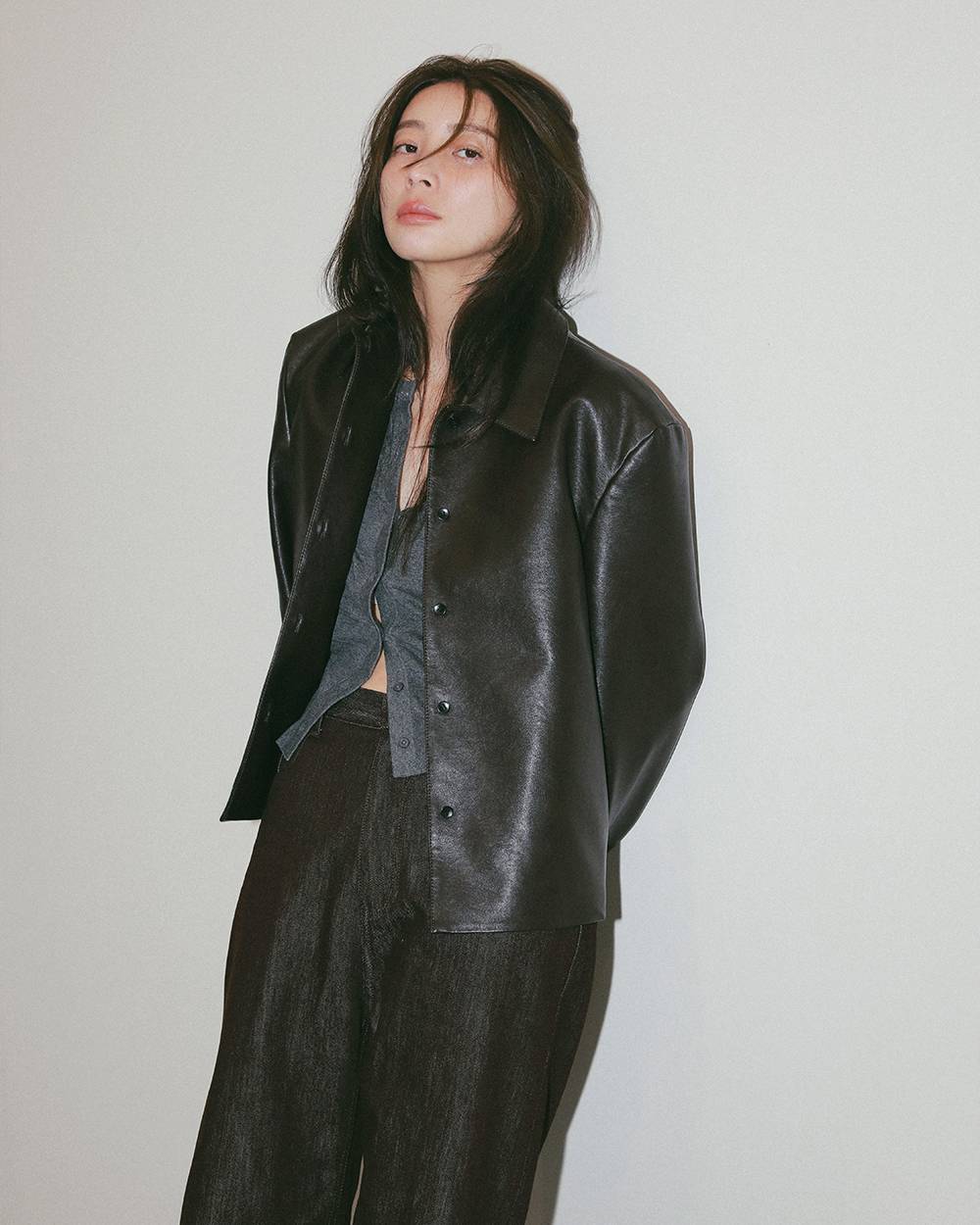 Leather Shirts Jacket Leather Shirts Jacket,レザーシャツジャケット,12610101,ジャケット,シャツジャケット,レザージャケット,アウター,todayful,トゥデイフル,lifes,吉田怜香,27ss