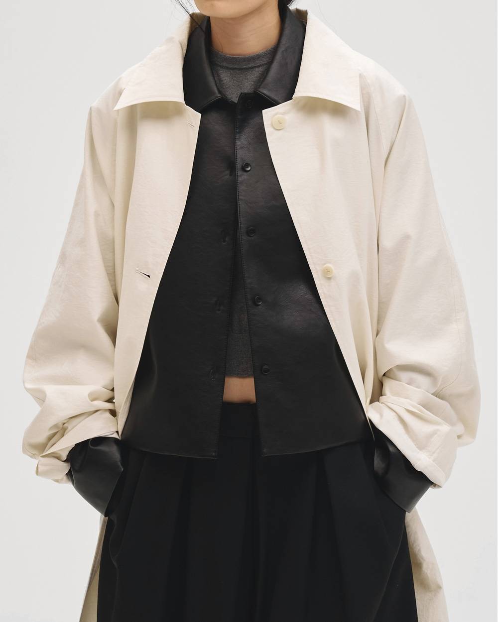Leather Shirts Jacket Leather Shirts Jacket,レザーシャツジャケット,12610101,ジャケット,シャツジャケット,レザージャケット,アウター,todayful,トゥデイフル,lifes,吉田怜香,27ss