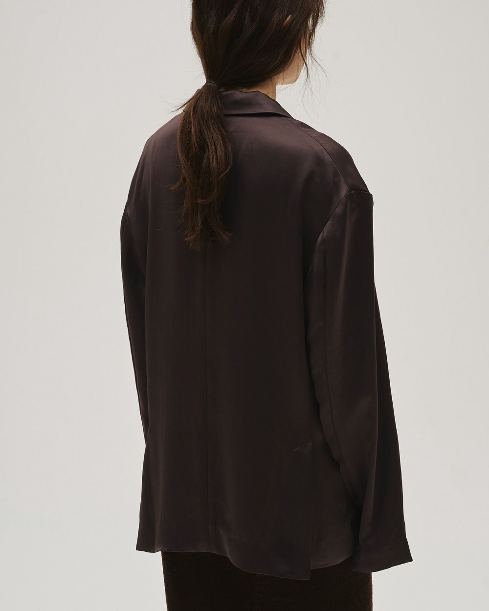Satin Over Jacket トゥデイフル　サテン　ジャケット　ブラック Satin Over Jacket トゥデイフル サテン ジャケット ブラック