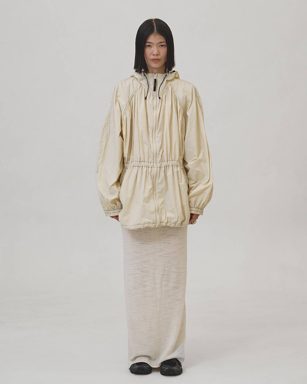 Nylon Gather Blouson Nylon Gather Blouson,ナイロンギャザーブルゾン,12610203,ブルゾン,ナイロンブルゾン,ギャザーブルゾン,ジャケット,todayful,トゥデイフル,lifes,吉田怜香,26ss