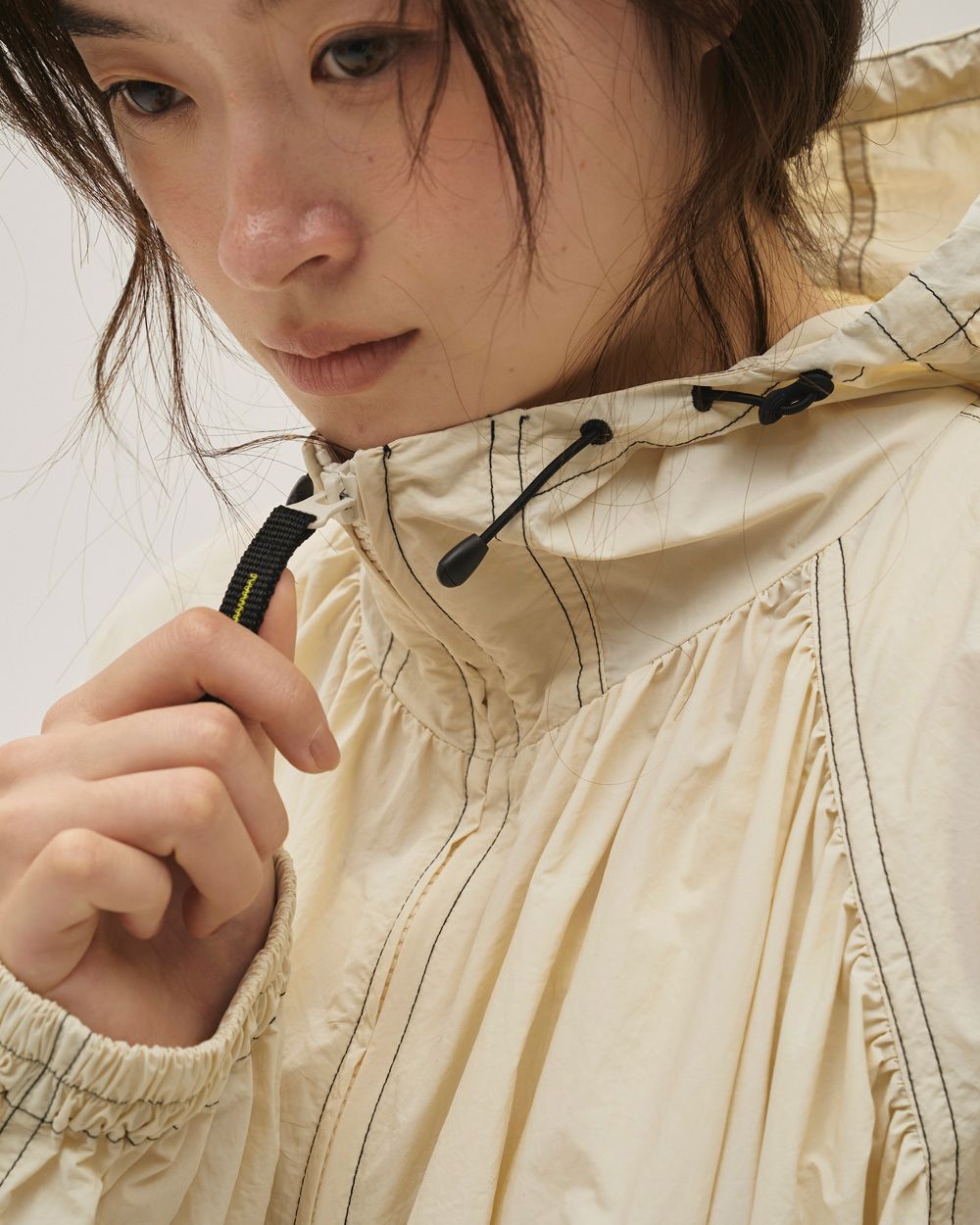 Nylon Gather Blouson Nylon Gather Blouson,ナイロンギャザーブルゾン,12610203,ブルゾン,ナイロンブルゾン,ギャザーブルゾン,ジャケット,todayful,トゥデイフル,lifes,吉田怜香,26ss