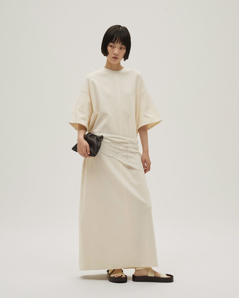 Halfsleeve Easy Dress Halfsleeve Easy Dress,ハーフスリーブイージードレス,12610310,ドレス,ワンピース,イージードレス,ペハーフスリーブドレス,マキシドレス,todayful,トゥデイフル,lifes,吉田怜香,26ss