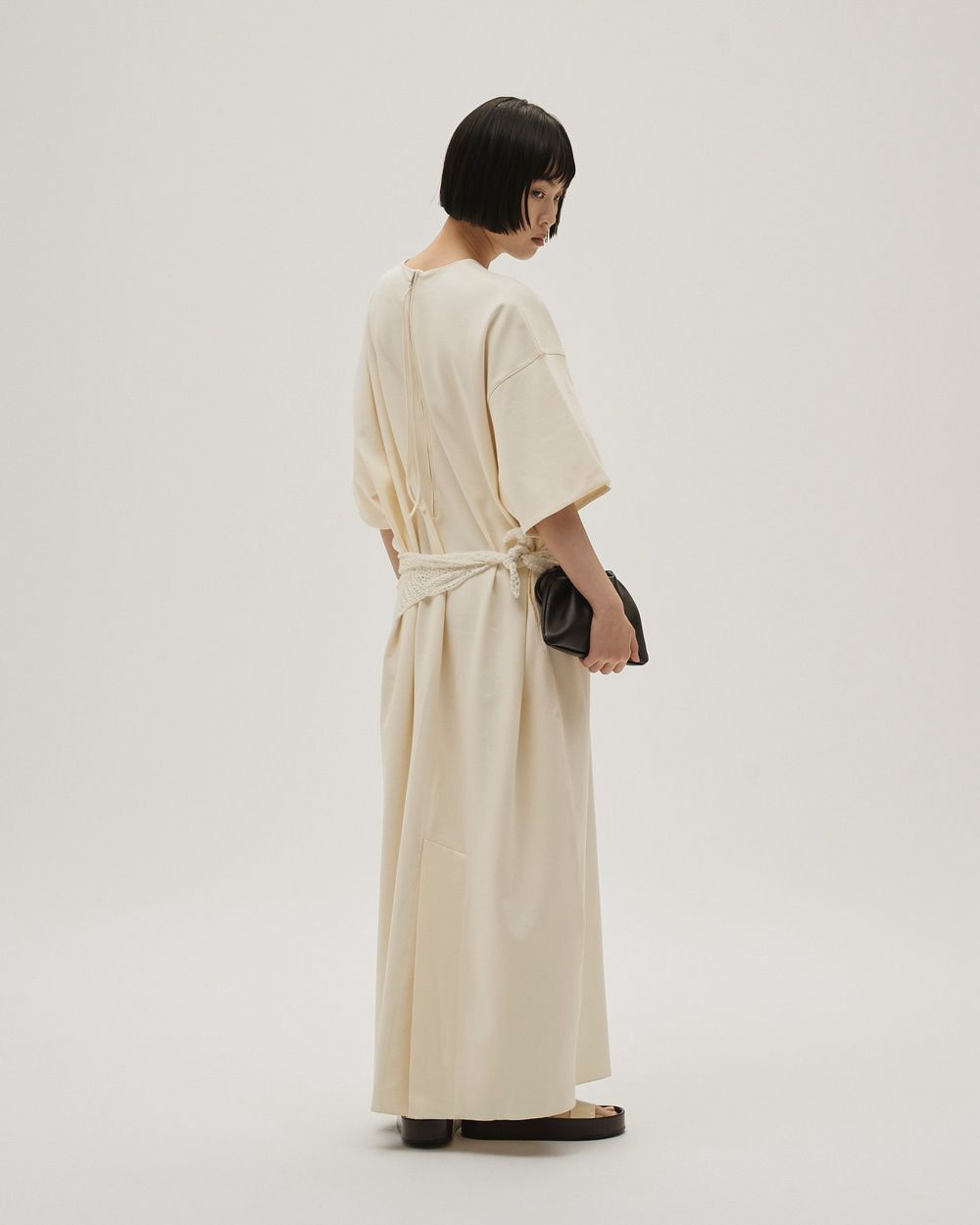 Halfsleeve Easy Dress Halfsleeve Easy Dress,ハーフスリーブイージードレス,12610310,ドレス,ワンピース,イージードレス,ペハーフスリーブドレス,マキシドレス,todayful,トゥデイフル,lifes,吉田怜香,26ss