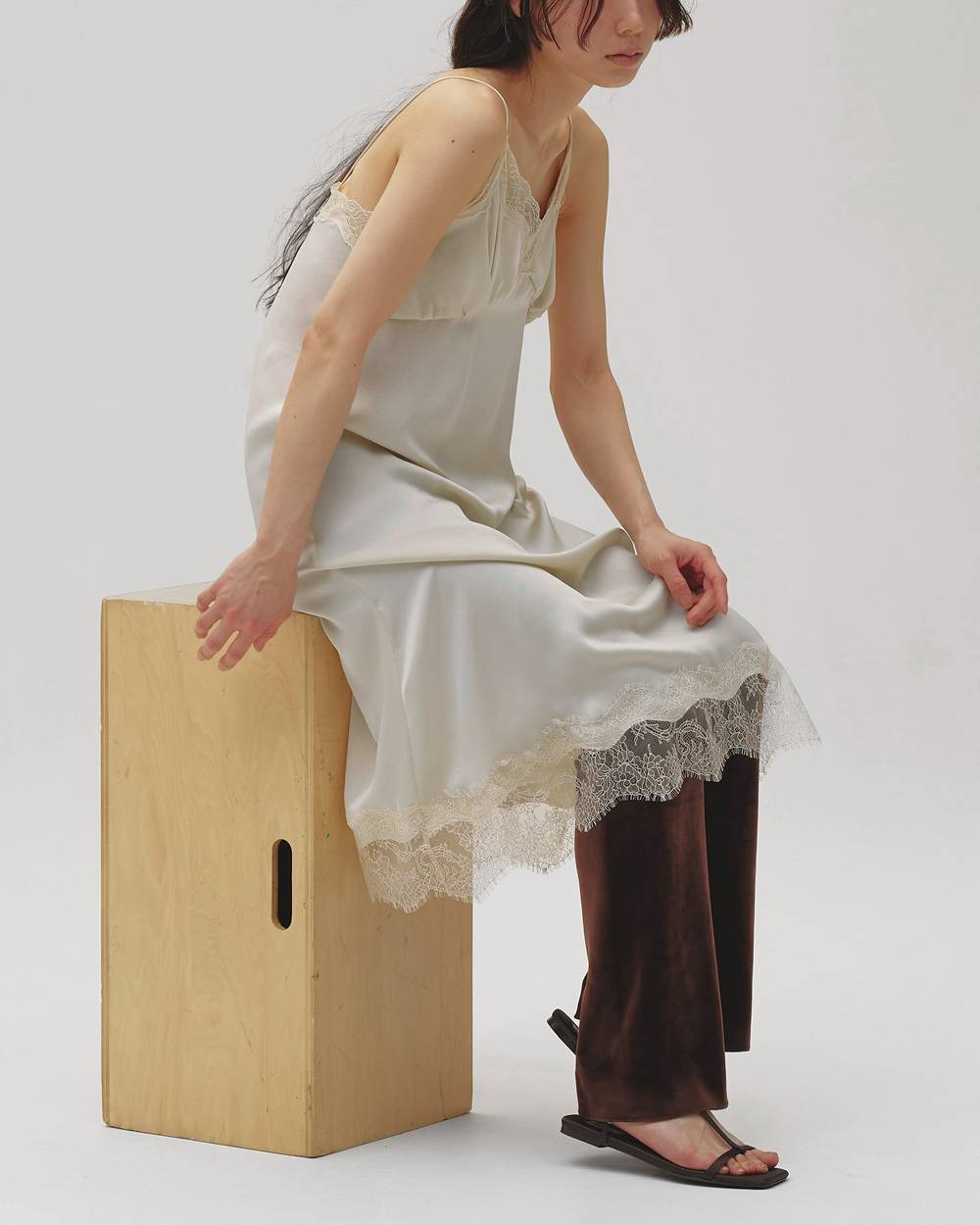 Satin Lace Dress Satin Lace Dress,サテンレースドレス,12610317,サテン,レースドレス,ドレス,レース,ランジェリー,todayful,トゥデイフル,lifes,吉田怜香,26aw