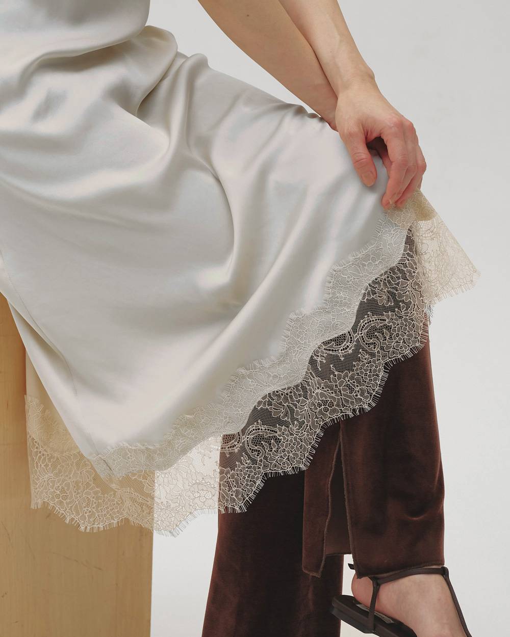 Satin Lace Dress Satin Lace Dress,サテンレースドレス,12610317,サテン,レースドレス,ドレス,レース,ランジェリー,todayful,トゥデイフル,lifes,吉田怜香,26aw