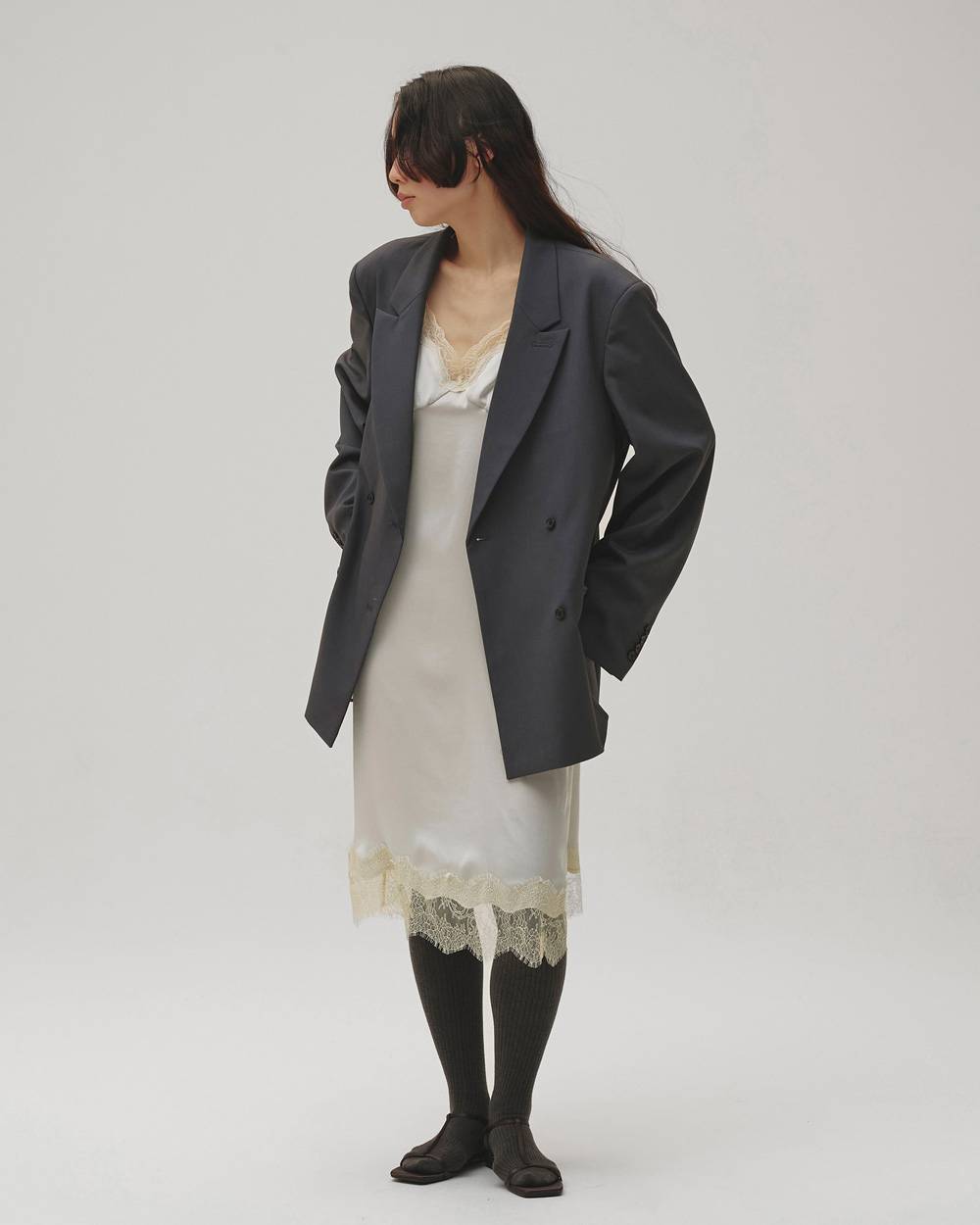 Satin Lace Dress Satin Lace Dress,サテンレースドレス,12610317,サテン,レースドレス,ドレス,レース,ランジェリー,todayful,トゥデイフル,lifes,吉田怜香,26aw