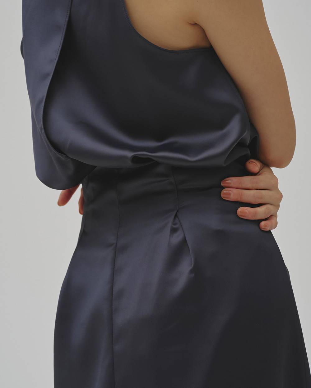 Asymmetry Satin Dress Asymmetry Satin Dress,アシンメトリーサテンドレス,12610322,サテン,アシンメトリードレス,サテンドレス,ドレス,ワンピース,todayful,トゥデイフル,lifes,吉田怜香,26aw