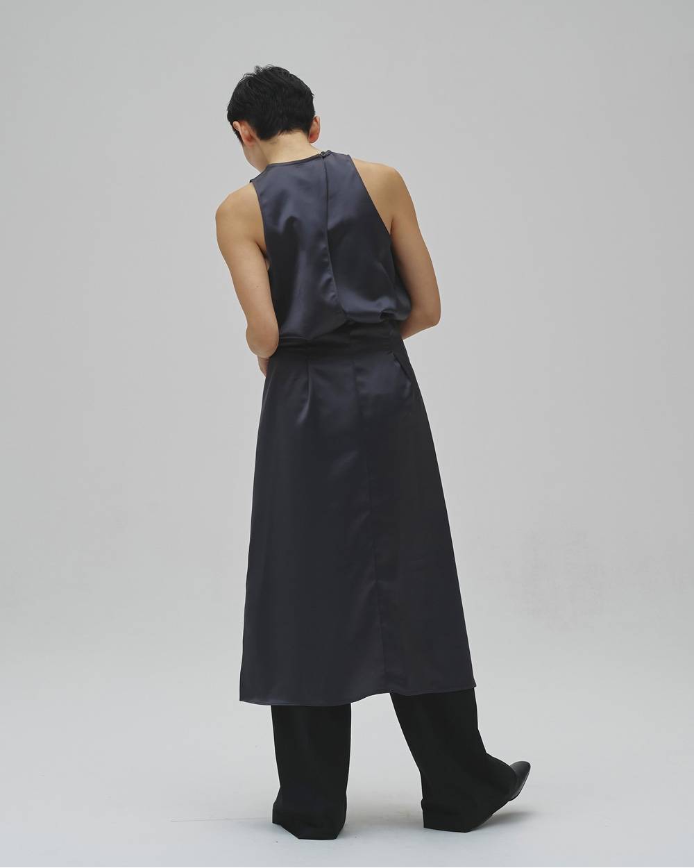 Asymmetry Satin Dress Asymmetry Satin Dress,アシンメトリーサテンドレス,12610322,サテン,アシンメトリードレス,サテンドレス,ドレス,ワンピース,todayful,トゥデイフル,lifes,吉田怜香,26aw