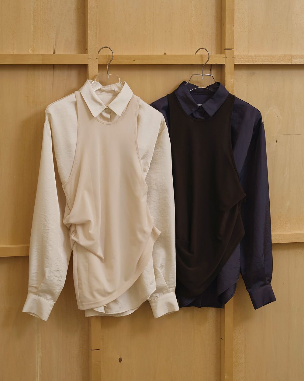 2set Layered Shirts 2set Layered Shirts,2セットレイヤードシャツ,12610404,セットシャツ,レイヤードシャツ,トップス,シャツ,todayful,トゥデイフル,lifes,吉田怜香,26ss