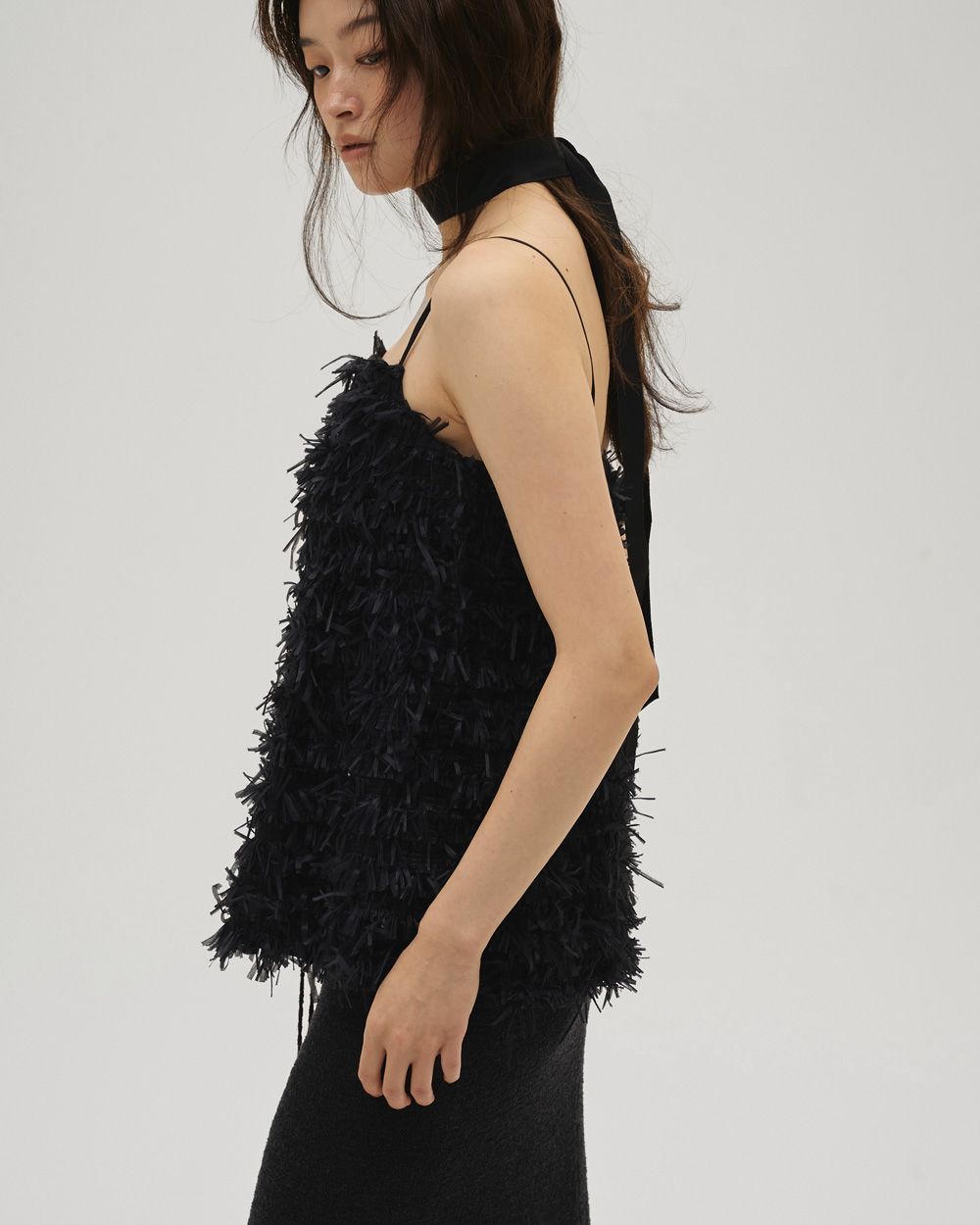 Tapeyarn Jacquard Camisole Tapeyarn Jacquard Camisole,テープヤーンジャガードキャミソール,12610405,テープヤーン,ジャガードキャミソール,キャミソール,トップス,todayful,トゥデイフル,lifes,吉田怜香,26ss