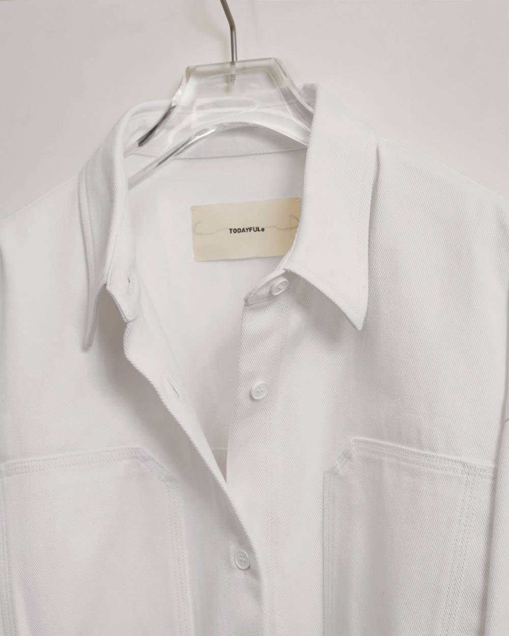 Cottontwill Over Shirts Cottontwill Over Shirts,コットンオーバーシャツ,12610411,シャツ,コットンシャツ,オーバーシャツ,ポケットシャツ,todayful,トゥデイフル,lifes,ライフズ,26ss,吉田怜香