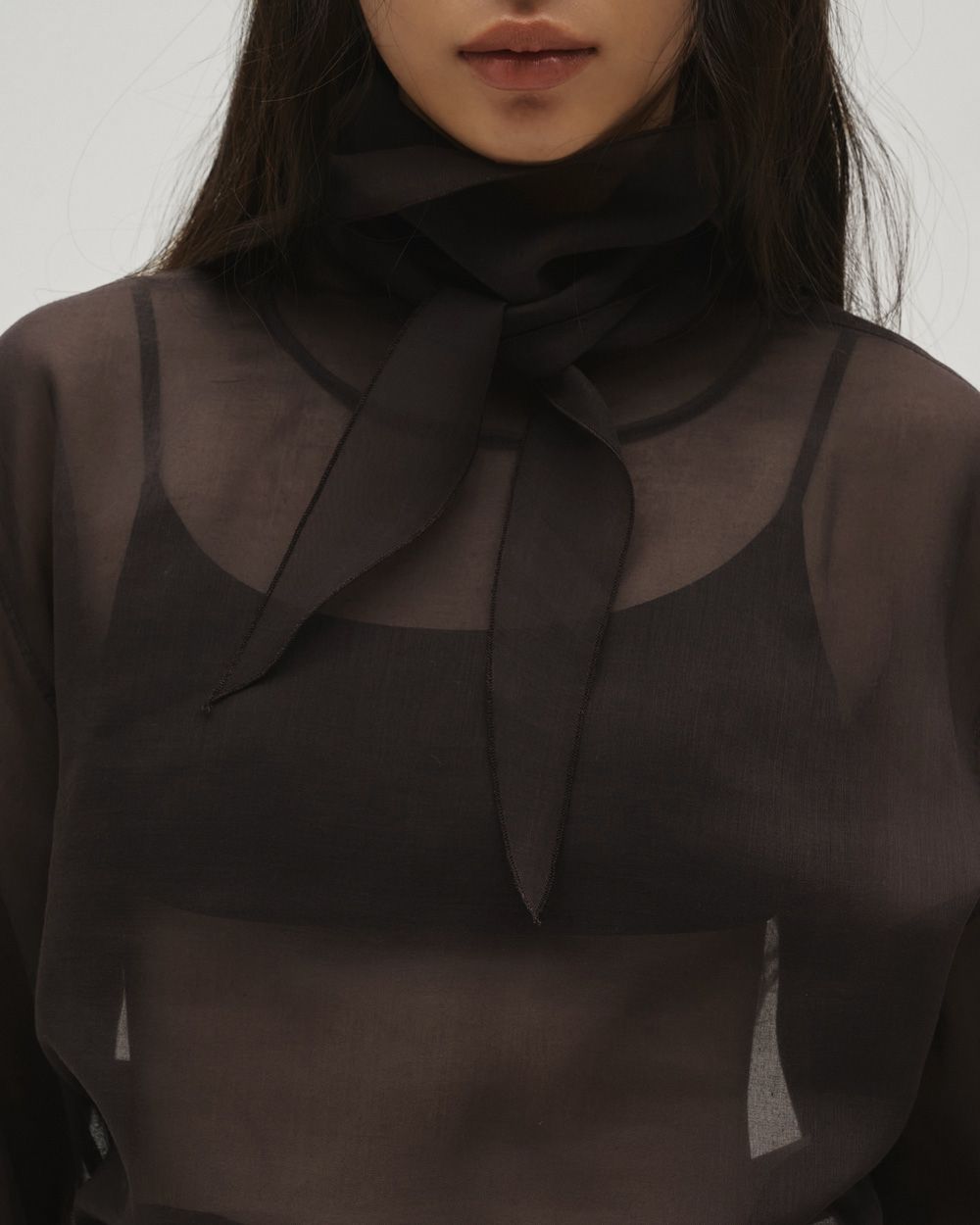 Sheer Tie Blouse Sheer Tie Blouse,シアータイブラウス,12610415,ブラウス,タイブラウス,シアートップ,ブラウス,トップス,todayful,トゥデイフル,lifes,吉田怜香,26ss