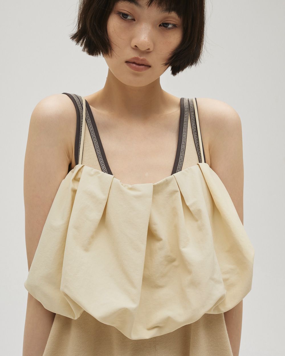 Tuck Balloon Camisole Tuck Balloon Camisole,タックバルーンキャミソール,12610419,バルーンキャミソール,タックキャミソール,キャミソール,トップス,todayful,トゥデイフル,lifes,吉田怜香,26ss