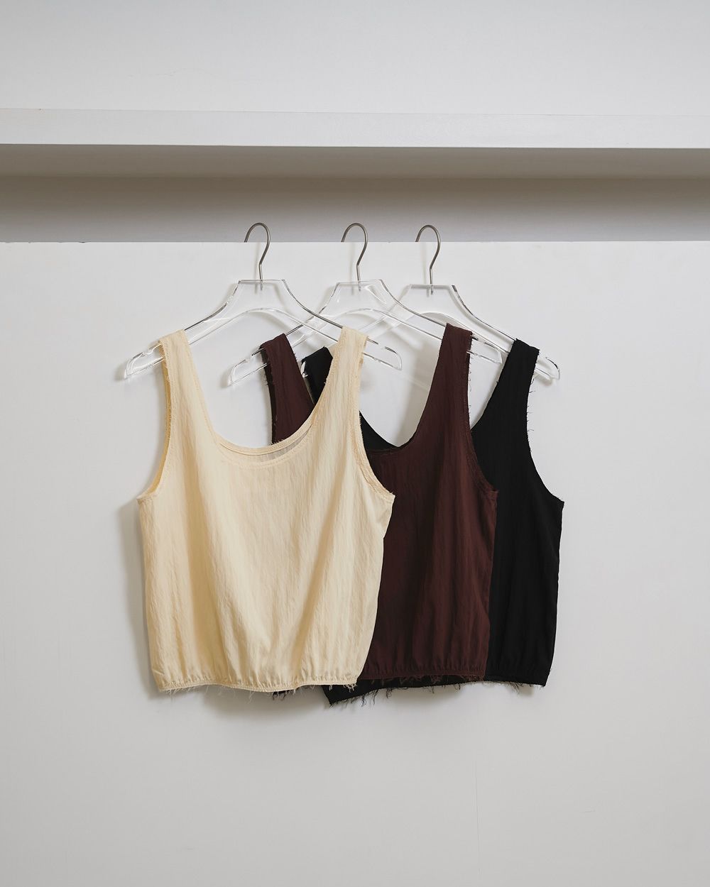 Uneck Washer Tops Uneck Washer Tops,ユーネックウォッシャートップス,12610423,ユーネックトップス,ウォッシャートップス,トップス,ノースリーブトップ,セットアップ,todayful,トゥデイフル,lifes,吉田怜香,26ss