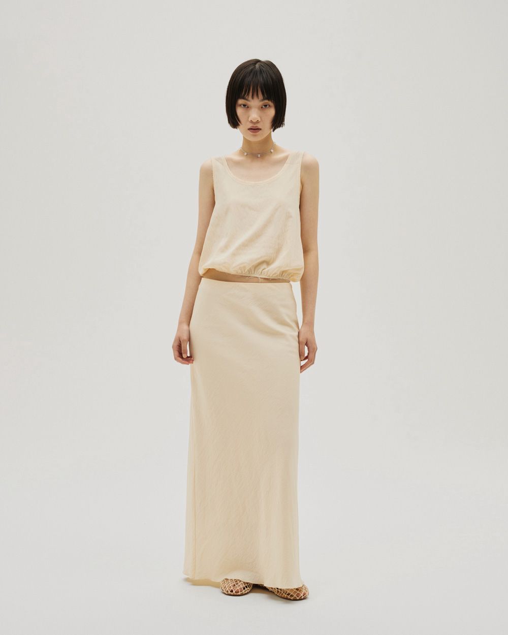 Uneck Washer Tops Uneck Washer Tops,ユーネックウォッシャートップス,12610423,ユーネックトップス,ウォッシャートップス,トップス,ノースリーブトップ,セットアップ,todayful,トゥデイフル,lifes,吉田怜香,26ss