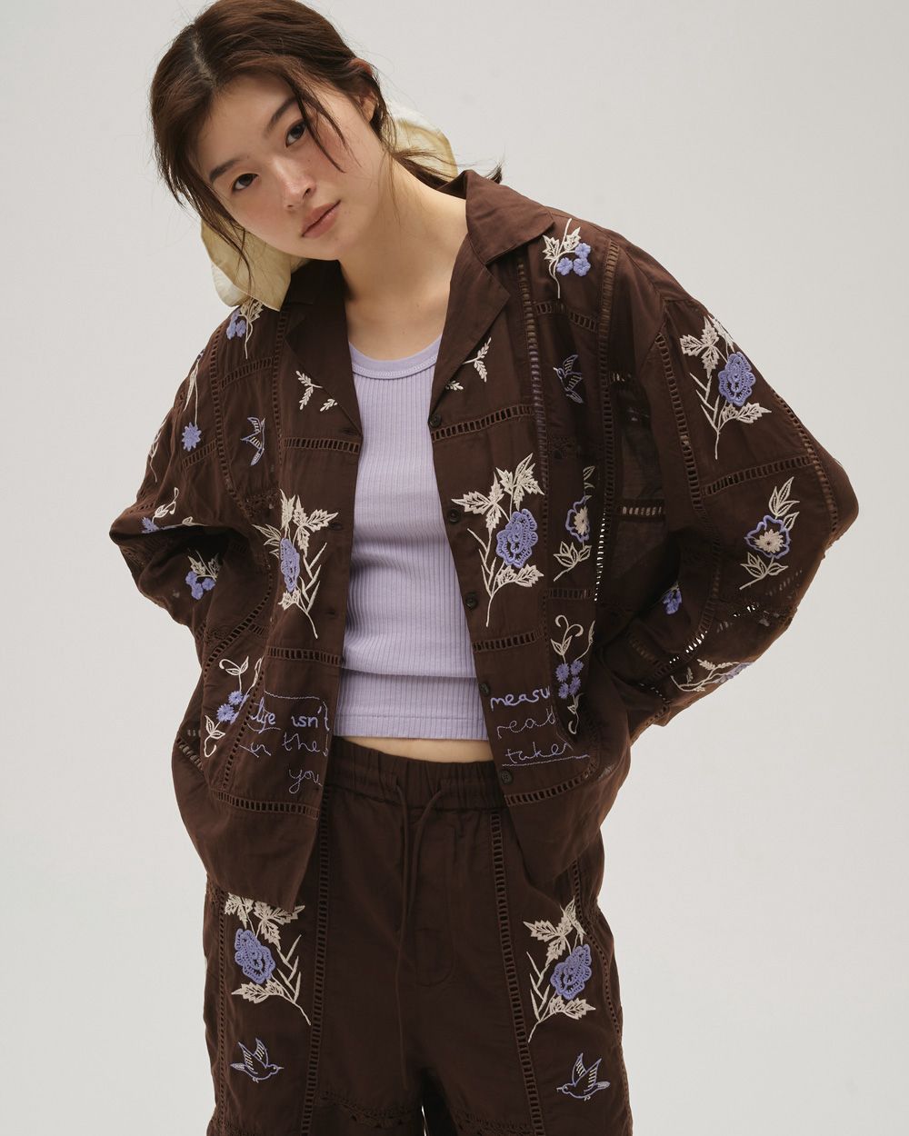 TODAYFUL 刺繍シャツ TODAYFUL Embroidery Patchwork Shirts