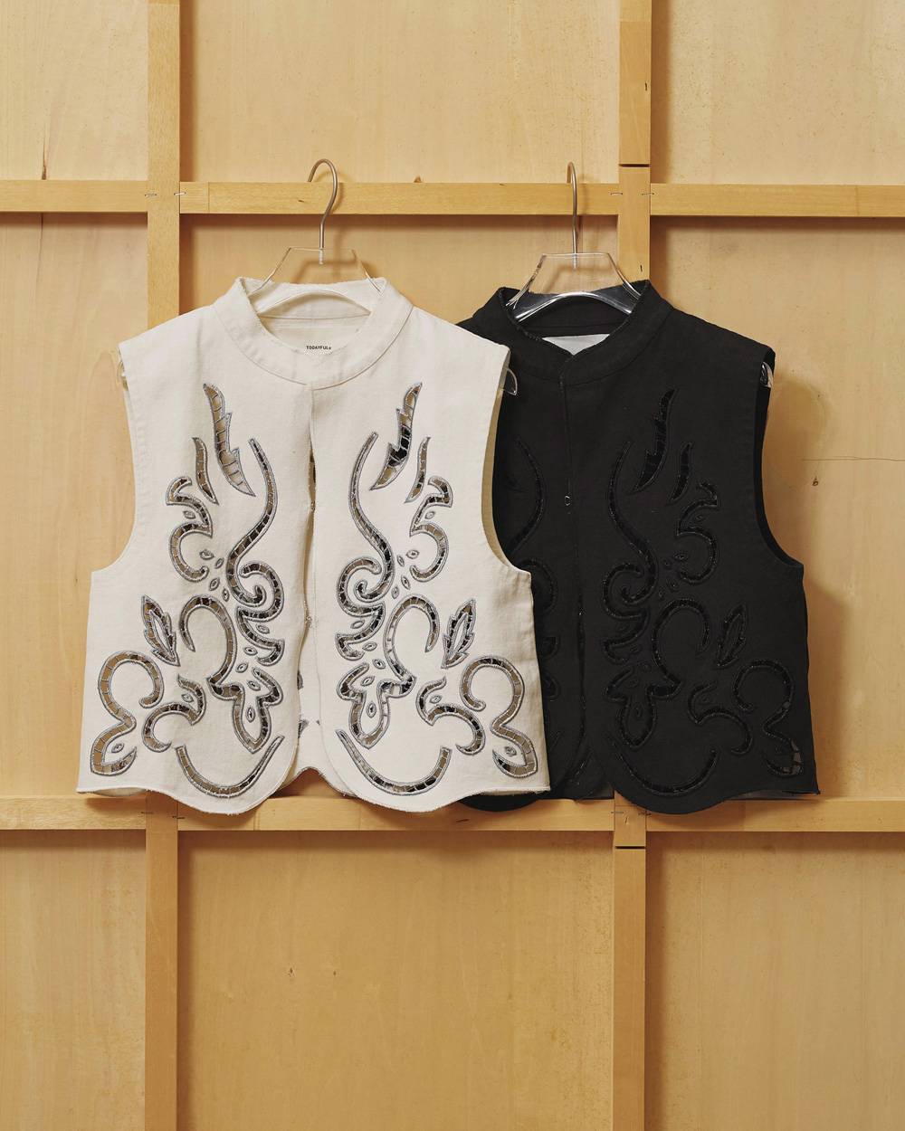 Cut Lace Twill Vest Cut Lace Twill Vest,カットレースツイルベスト,12610430,レースベスト,ベスト,トップ,ノースリーブ,セットアップ,todayful,トゥデイフル,lifes,吉田怜香,26aw