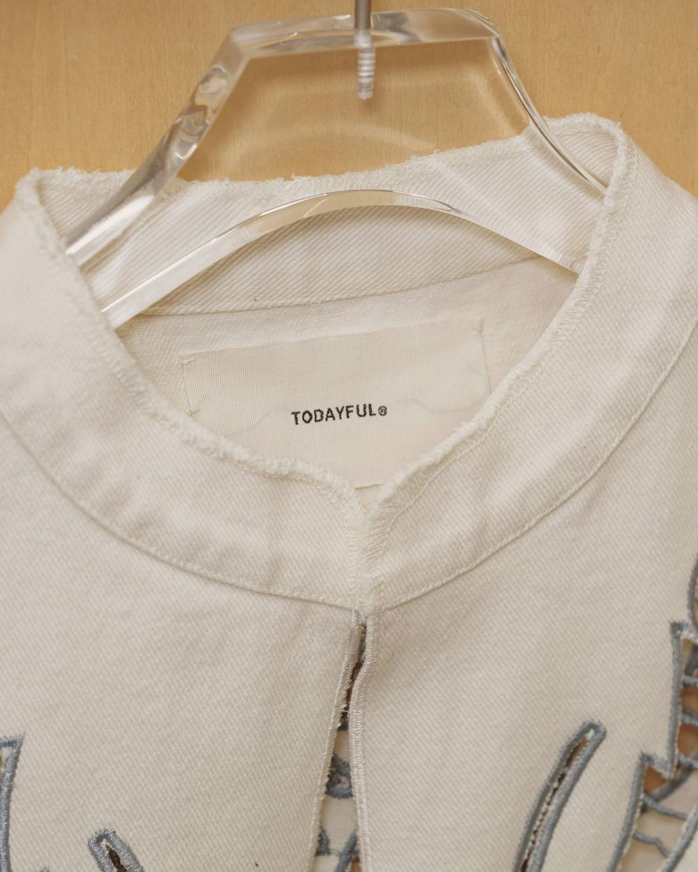 Cut Lace Twill Vest Cut Lace Twill Vest,カットレースツイルベスト,12610430,レースベスト,ベスト,トップ,ノースリーブ,セットアップ,todayful,トゥデイフル,lifes,吉田怜香,26aw